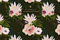 手绘水彩图案花纹邀请函婚礼请柬彩绘花卉背景纹理designshidai_beijing152