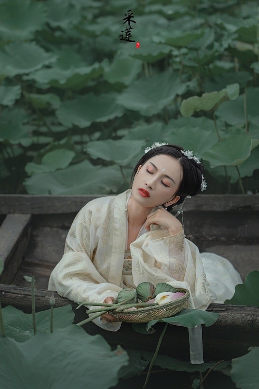采莲_人像_POCO摄影,美女,人像,唯...