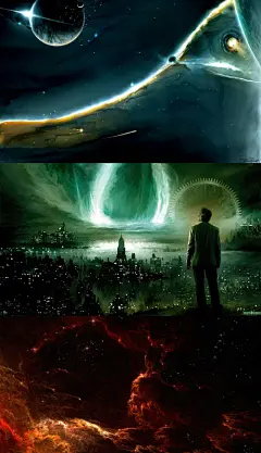 三色科幻壁纸素材-壁纸-视觉中国下吧