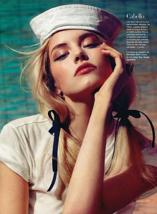 Ashley Smith photographed by Nico for Harper’s Bazaar Spain, July/August 2011 #美女# #摄影#