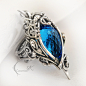 MANHTRILH - silver and blue quartz ( ring ) by LUNARIEEN on deviantART