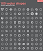 100 Vector shapes Minimal geometric  by Creators Club on @creativemarket