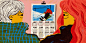 colorful culture ILLUSTRATION  japan mountain Ski snow Snowboarding Travel winter