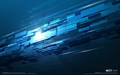 高科技可视化科幻3D科技海报