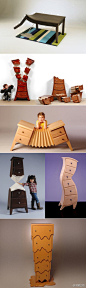 温哥华Straight Line Designs工作室设计的一组儿童家具，很卡通也有点搞怪。