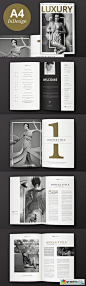 Luxury Magazine InDesign Template: 