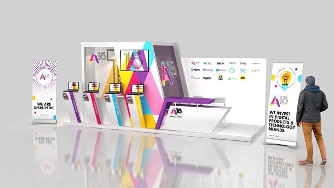 A15 booth on Behance