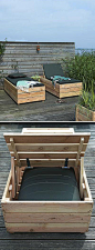 Daybed van hout