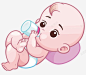 喝奶的婴儿 免抠png 设计图片 免费下载 页面网页 平面电商 创意素材