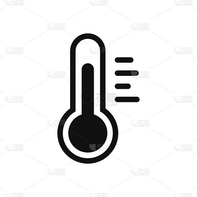 现代网页设计风格中的温度矢量图标