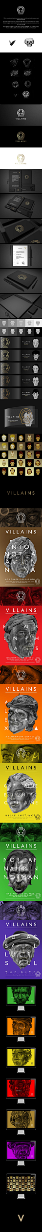 Villains by Ramón Nuñez, via Behance