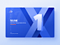 AI Design-Rank illustration banner app aidesign web ui blue clean wantline flat