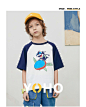 MQD童装男童2020夏装中大儿童短袖体恤撞色插肩袖上衣薄款纯棉T恤-tmall.com天猫