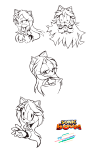 Sonic Boom Jasmine Sketches by ten