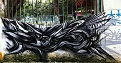 佛山街头艺术家画图男的涂鸦作品 /// 新茶锋潮 ///