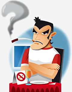 双手抱胸坐着抽烟的男人高清素材 人物插图 卡通 双手抱胸 坐着 抽烟 男人 免抠png 设计图片 免费下载