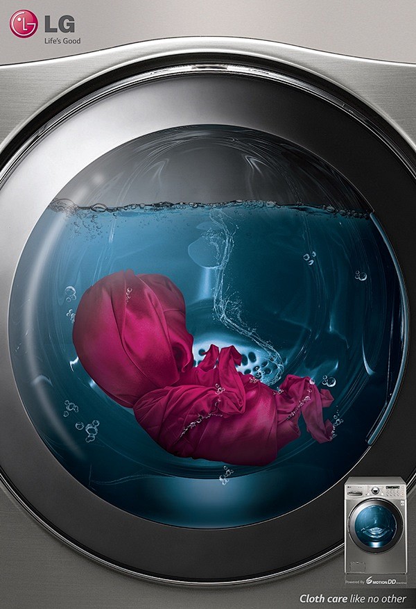 Press ad for LG Wash...