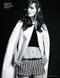 Carolina Thaler Sports Contrasting Style for L’Officiel Paris March 2013 - 蚂蜂窝