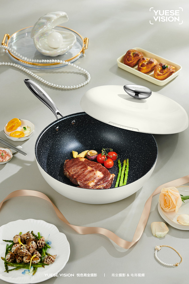 厨具摄影  炒锅陶瓷锅拍摄️BOWLDE...