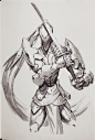 My Blade and I are ONE., Hui Zou : This was a sketch on paper, I liked it a lot so turned it into digital.