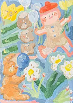 #云朵分享#插画师 yislow 的一组插画作品~

作者的作品很有特点，几笔就勾画出一个生动的形象，不管是人物还是动物脸上都有可爱的雀斑，画笔自由，不刻意拘泥用笔方式，让笔触自然地呈现出来，作品的颜色也像是糖果一样粉嫩，想必作者也是这样一个可爱的人呢~ ​​​​