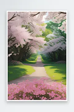 绚丽乡村花海农庄-众图网