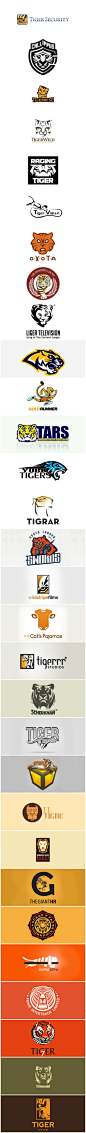 30个以老虎为元素的logo设计 #Logo#