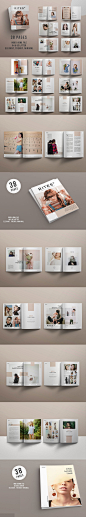 [米田/主动设计整理]免费-超专业的时尚多图文排版杂志画册模板[indd] | 云瑞
