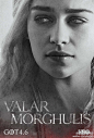 【独家首发】《#权力的游戏#》（Game of Thrones）（第四季）官方海报（第二弹）！Valar Morghulis ！战争正在逼近，惨死无法避免！北美时间2014年4月6日血腥回归！【美剧频道官方微博 @全球美剧电影 】