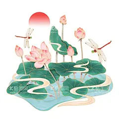 夏日荷花插画  - 源文件下载【酷图网】手绘荷花,荷花,荷叶,手绘荷叶,国潮荷花,古典荷花,古风荷花,中国风荷花,手绘古风荷花,荷花插画,荷叶插画,荷花荷叶插画,荷花素材,中国风,夏日素材,夏天,清廉荷花,荷花背景,荷花海报,立夏,立夏背景,立夏海报,夏至海报,夏至背景,夏天背景,夏天海报,夏天素材,古风夏天背景,立夏素材,夏至素材