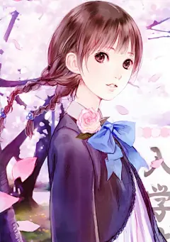 壁纸 女孩 手绘 插画 动漫