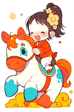 马年小马动物创作