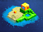 Isometric islands on Behance