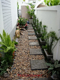 small stone garden