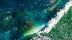 IOS 苹果MAC 大海 海浪风景4K壁纸

