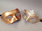 This Gold masquerade mask pair is beautifully made from resin and finished with paper plaster on the back for comfortable wearing, you are getting 2