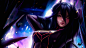 Anime 3840x2160 Albedo (OverLord) Overlord (anime) Characters anime anime girls fantasy girl black hair long hair artwork drawing illustration digital art fan art