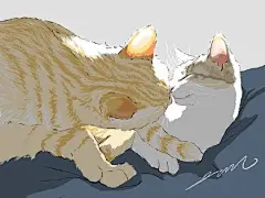 【图片】【插画欣赏】来自韩国插画师 수연재(sooyeonjae) 的一组猫咪插画_插画吧_百度贴吧