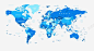 蓝色世界地图高清素材 世界地图 世界地图素材 矢量世界地图 蓝色世界地图 免抠png 设计图片 免费下载
