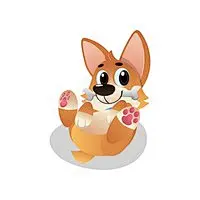 快乐的微笑威尔士科基犬狗性格吉祥物。矢量平面卡通插画 - 图虫创意图库正版图片,视频,插图,微博微信公众号配图,自媒体素材