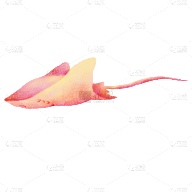 手绘笑脸鱼水族馆元素