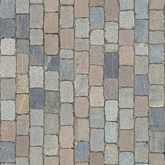 a贴图铺装卵石拼花线条文化石