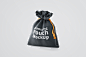 布袋贴图样机模版素材 3D Drawstring Pouch Mockup #040 :  