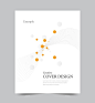Vector annual report cover design template