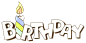 生日快乐艺术字中英文png免抠图片素材生日礼物帽子蛋糕PSD设计