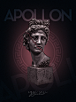 apollon graphic design  greek mythology poster