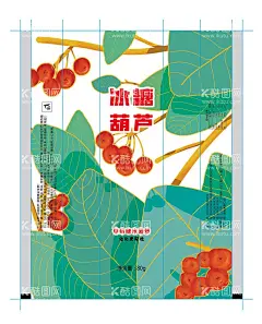 糖葫芦雪糕包装袋设计  - 源文件下载【酷图网】糖葫芦包装,冰糖葫芦包装,山楂包装,山楂素材,山楂元素,柠檬,柠檬片,矢量柠檬片,柠檬线条,海盐味冰激凌,海盐味雪糕,冰激凌包装,雪糕包装,糖葫芦插画