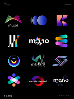 Logo极简风-花瓣网|陪你做生活的设计师 | 几何图形logo灵感库，没灵感就翻翻看吧