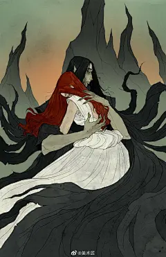 故事情景丰富的黑暗画风
,
人物插画，漫画艺术家
,
Abigail Larson ​​​ ​​​​