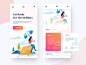 Mobile responsive nice100 spring dog vector space she itinerary get started umbrella rain new year bannner typography design ios sudhan illustration responsive mobile traveling